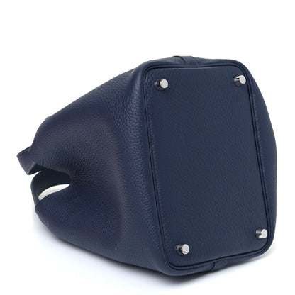 Hermes Taurillon Clemence Picotin Lock 18 PM Bleu Nuit 3 of 5