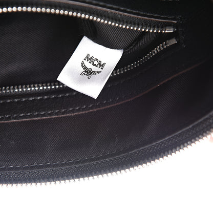 MCM Calfskin Ottomar Monogram Medium Crossbody Pouch Black 7 of 11