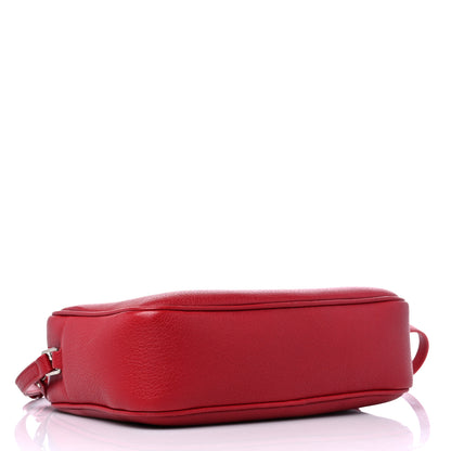 Saint Laurent Lambskin Monogram Lou Camera Bag Eros Red 4 of 9