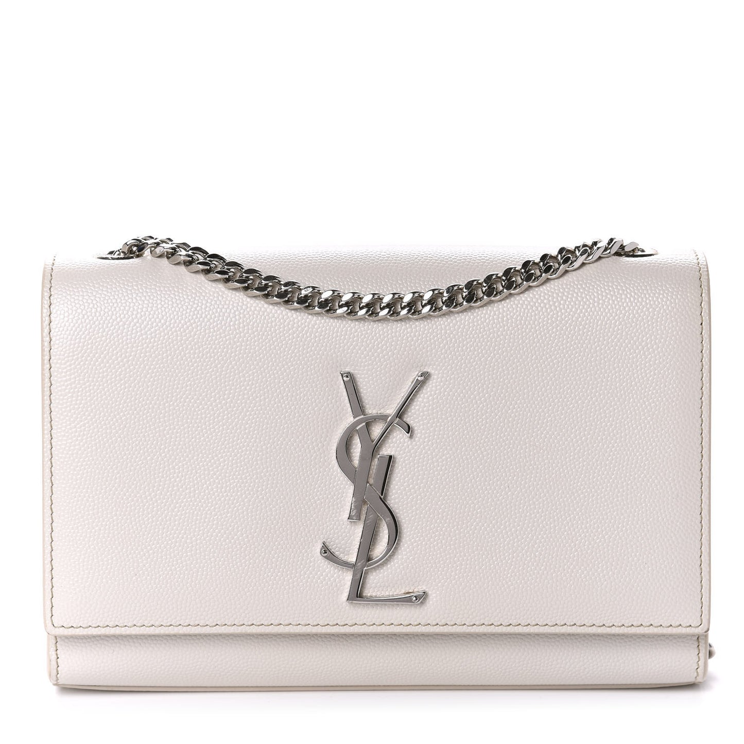 Grain De Poudre Small Monogram Kate Satchel Optical White