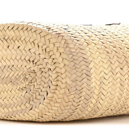 Prada Palmitto Vitello Woven Braided Large Basket Tote Bag Naturale Cognac 9 of 11