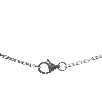 Cartier 18K White Gold Diamond Interlocking LOVE Necklace 5 of 6