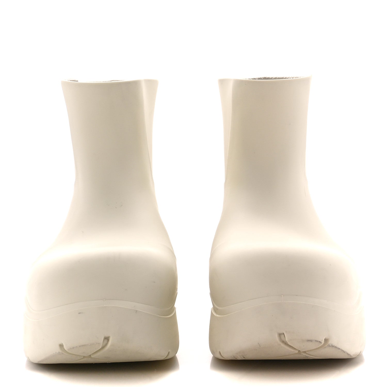 Bottega Veneta Rubber Puddle Ankle Boots 40 White 2 of 8