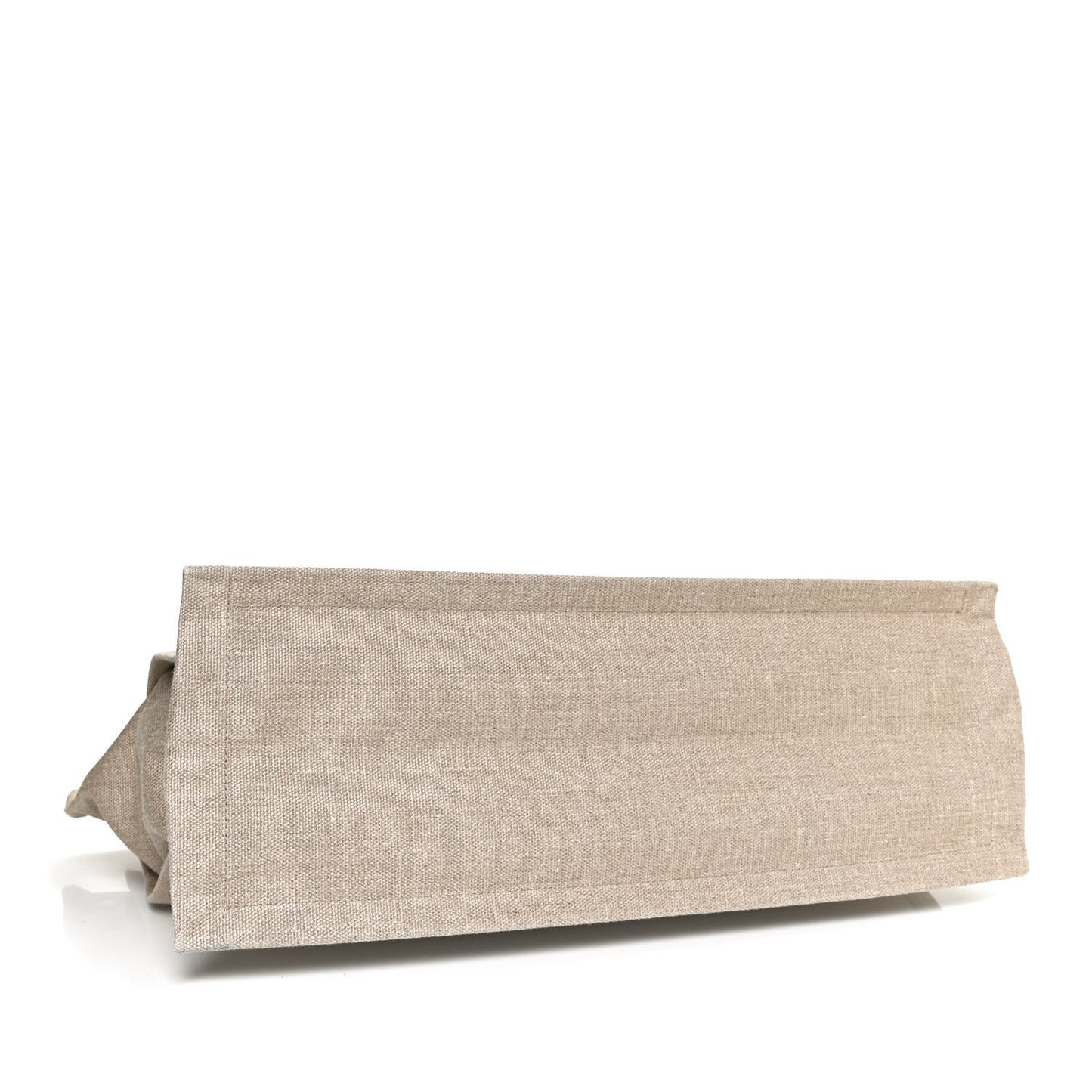 Linen Calfskin Rive Gauche Tote Optic White