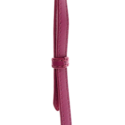 Fendi Snakeskin Mini Peekaboo Iconic Satchel Daisy Roccia Magenta 10 of 10