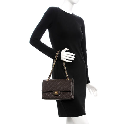 Chanel Caviar Quilted Medium Double Flap Brown 3 of 11