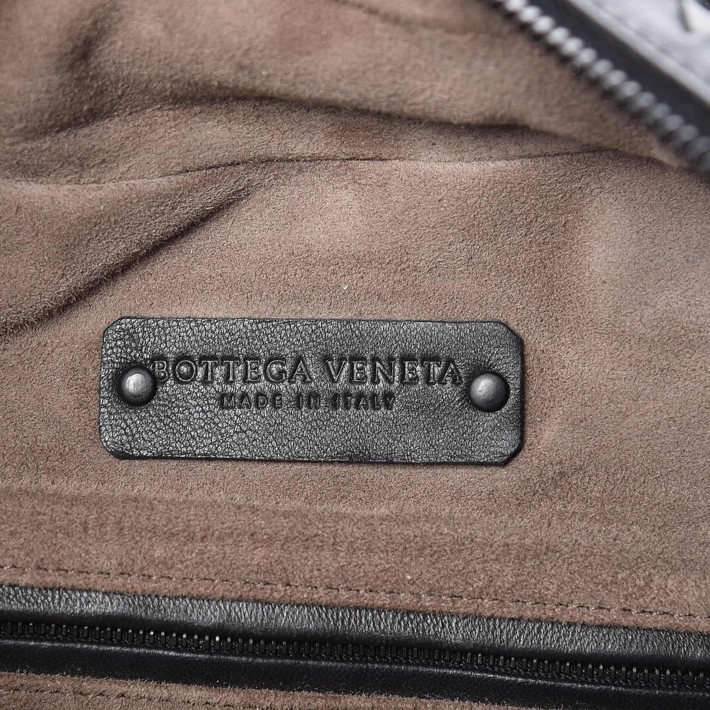 Nappa Intrecciato Ayers Brick Tote Black