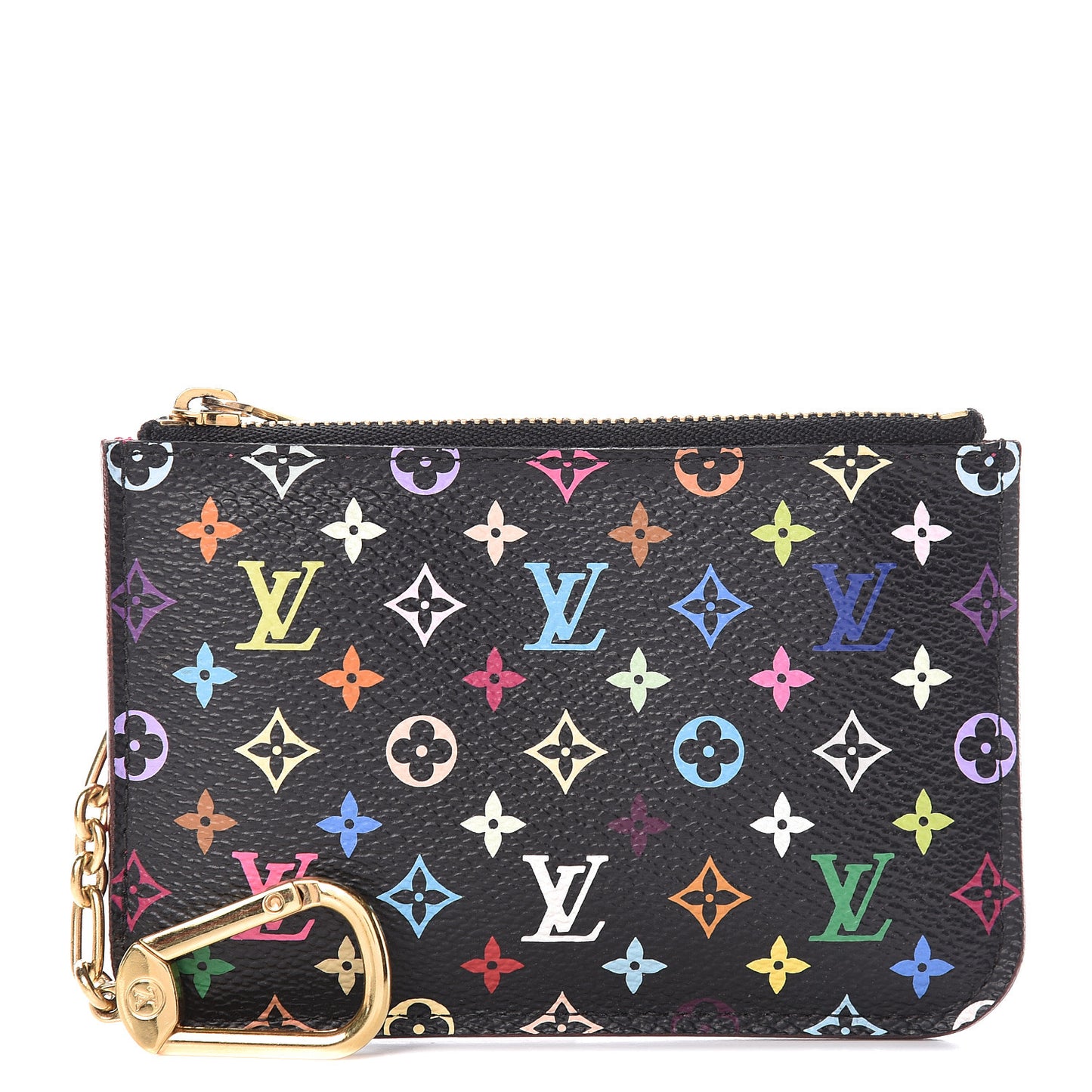 Monogram Multicolor Key Pouch Black Grenade