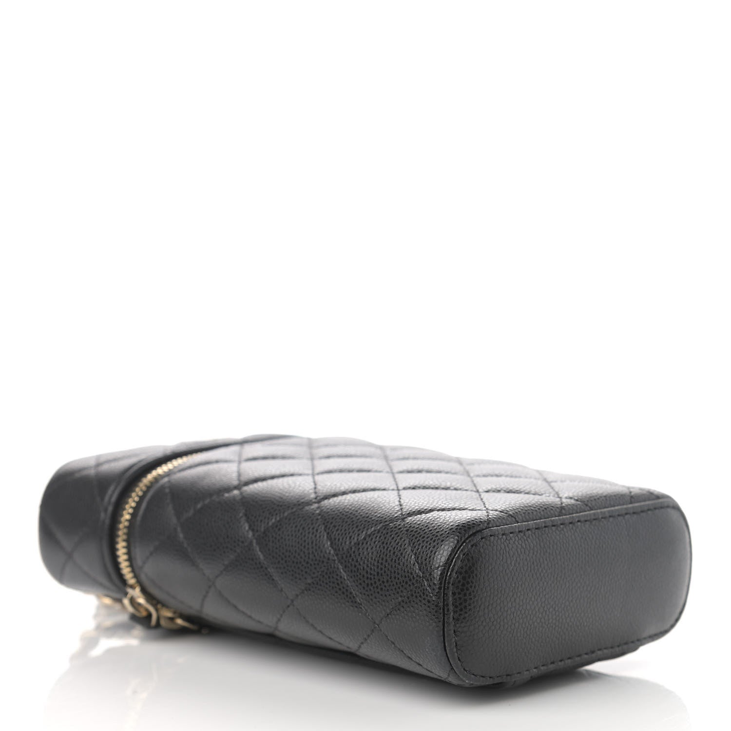 Chanel Caviar Quilted Phone Holder With Chain Black 4 of 11
