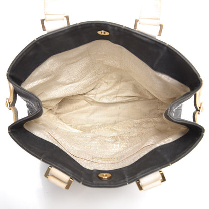 Chanel Canvas Square Stitched CC Tote Bag Black 5 of 15