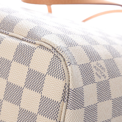 Louis Vuitton Damier Azur Neo Neverfull MM Rose Ballerine 12 of 16