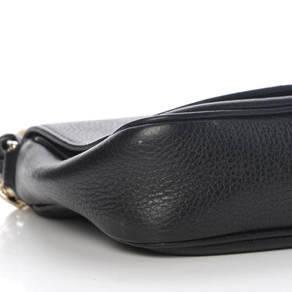 Gucci Pebbled Calfskin Small Soho Flap Crossbody Black 9 of 9