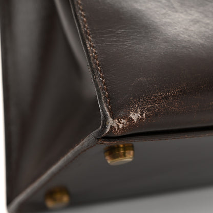 Hermes Box Kelly Sellier 32 Chocolate 15 of 17