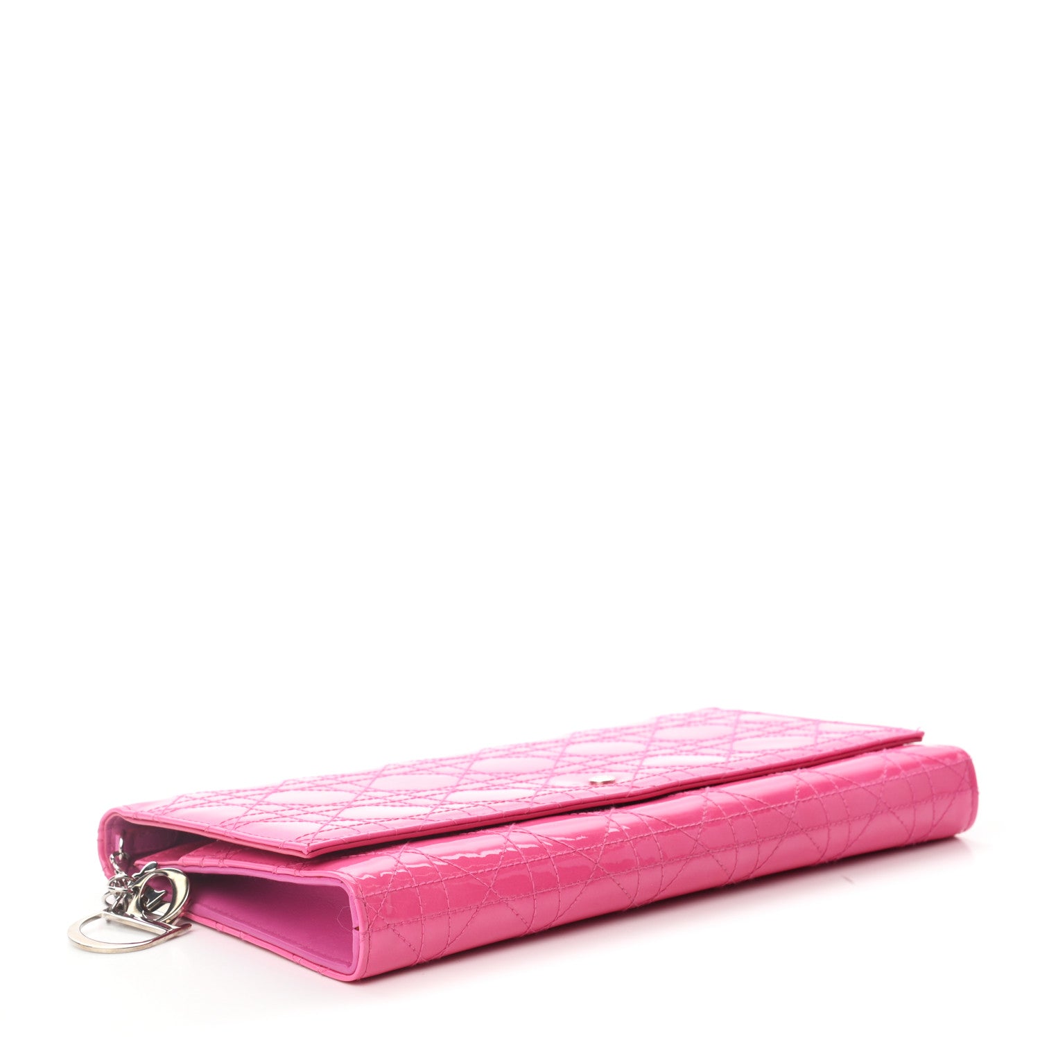 Christian Dior Patent Cannage Travel Wallet Pink 5 of 9