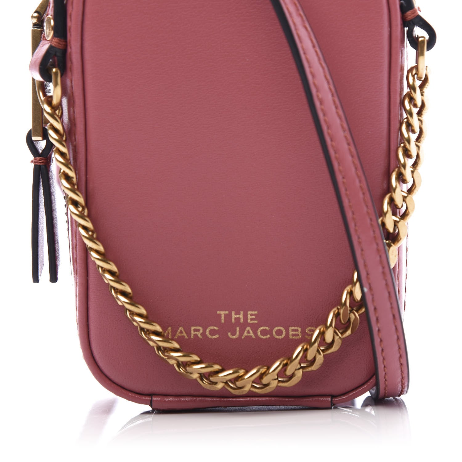 Marc Jacobs Smooth Calfskin The Mini Vanity Crossbody Bag Santa Fe Red 9 of 9