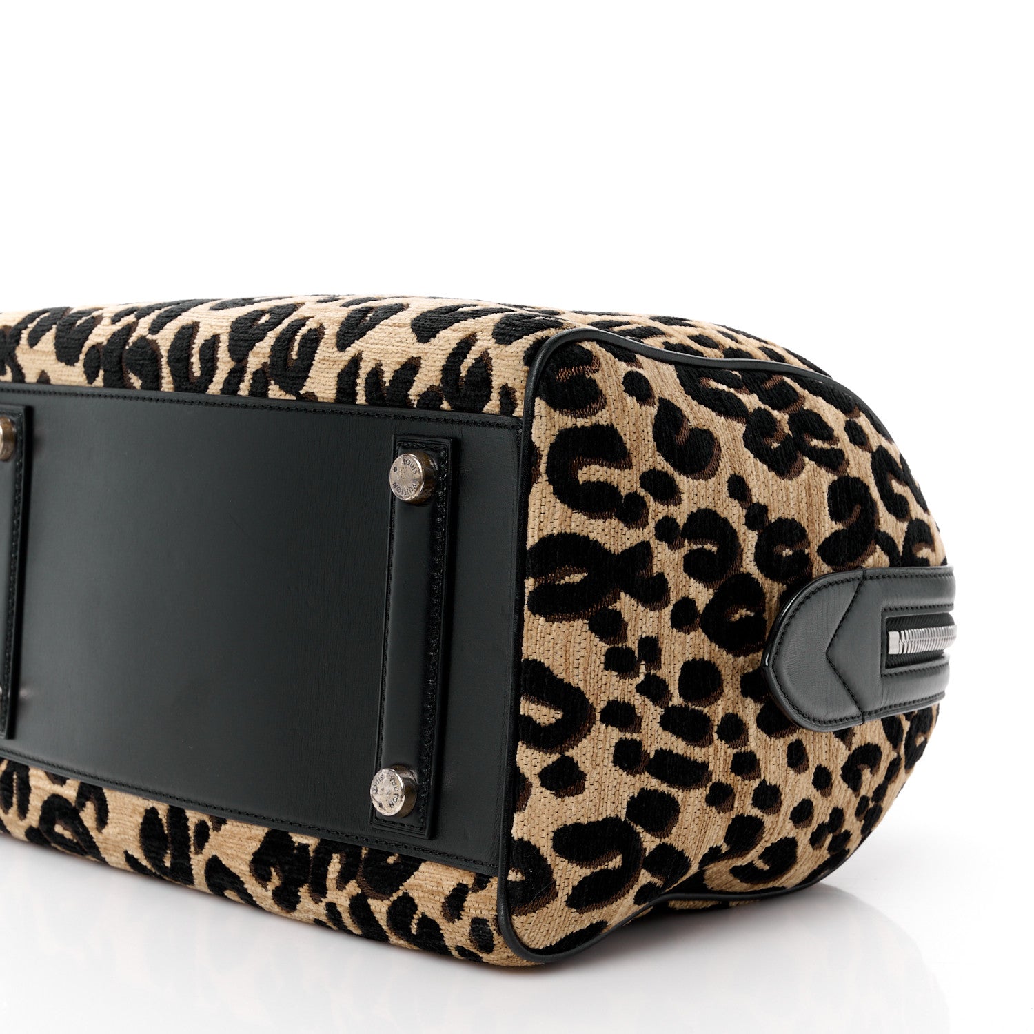 Louis Vuitton Jacquard Velvet Leopard Print Stephen Sprouse Speedy 13 of 15