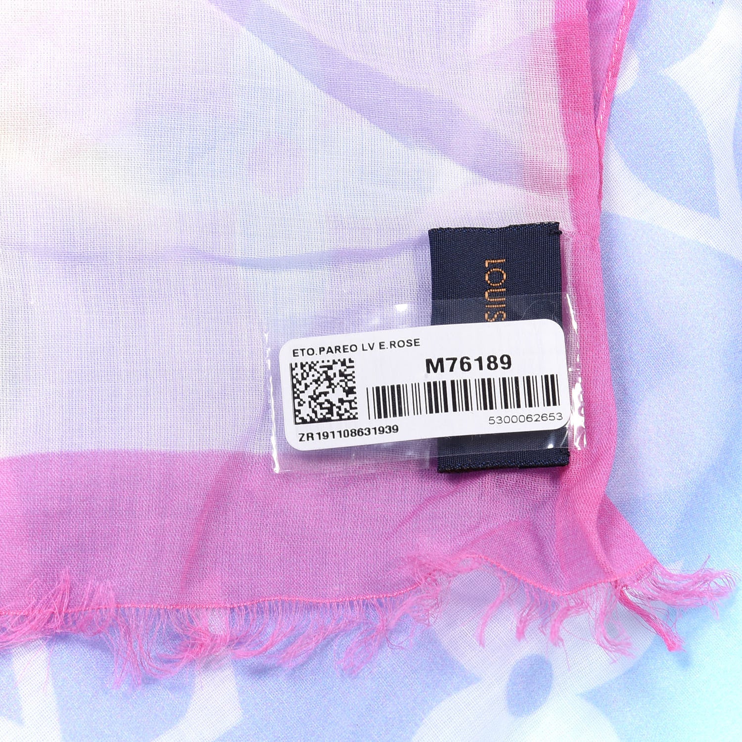 Louis Vuitton Cotton Monogram Escale Pareo Stole Rose 4 of 4