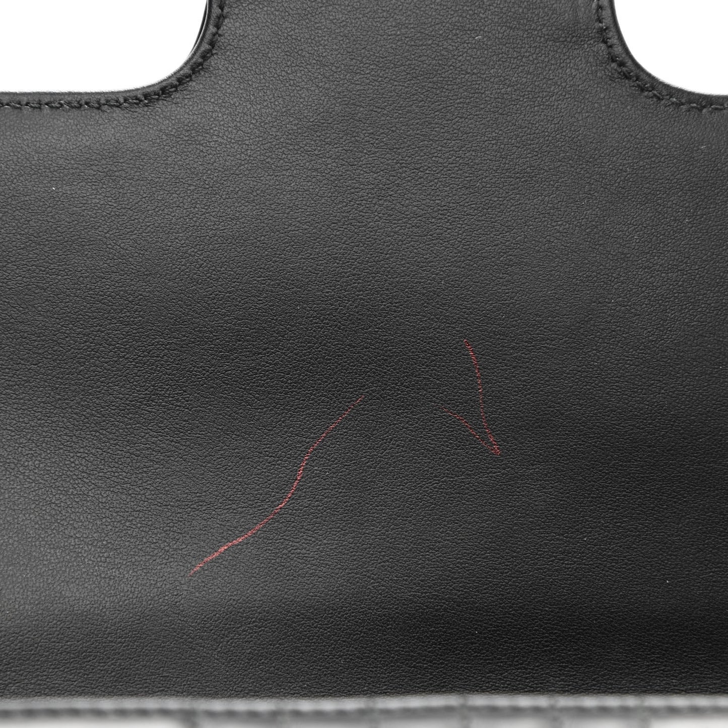 Soft Calfskin Impunture Diagramme Large Chain Flap Shoulder Bag Black