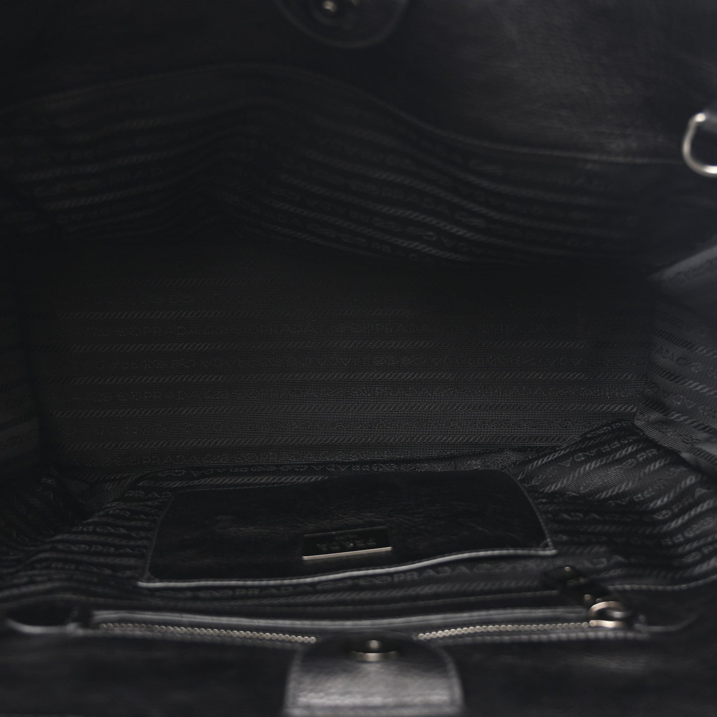 Glace Calfskin Sound Tote Bag Baltico Black