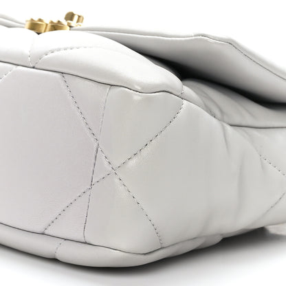 Chanel Goatskin Quilted Medium Chanel 19 Flap Grey 9 of 9