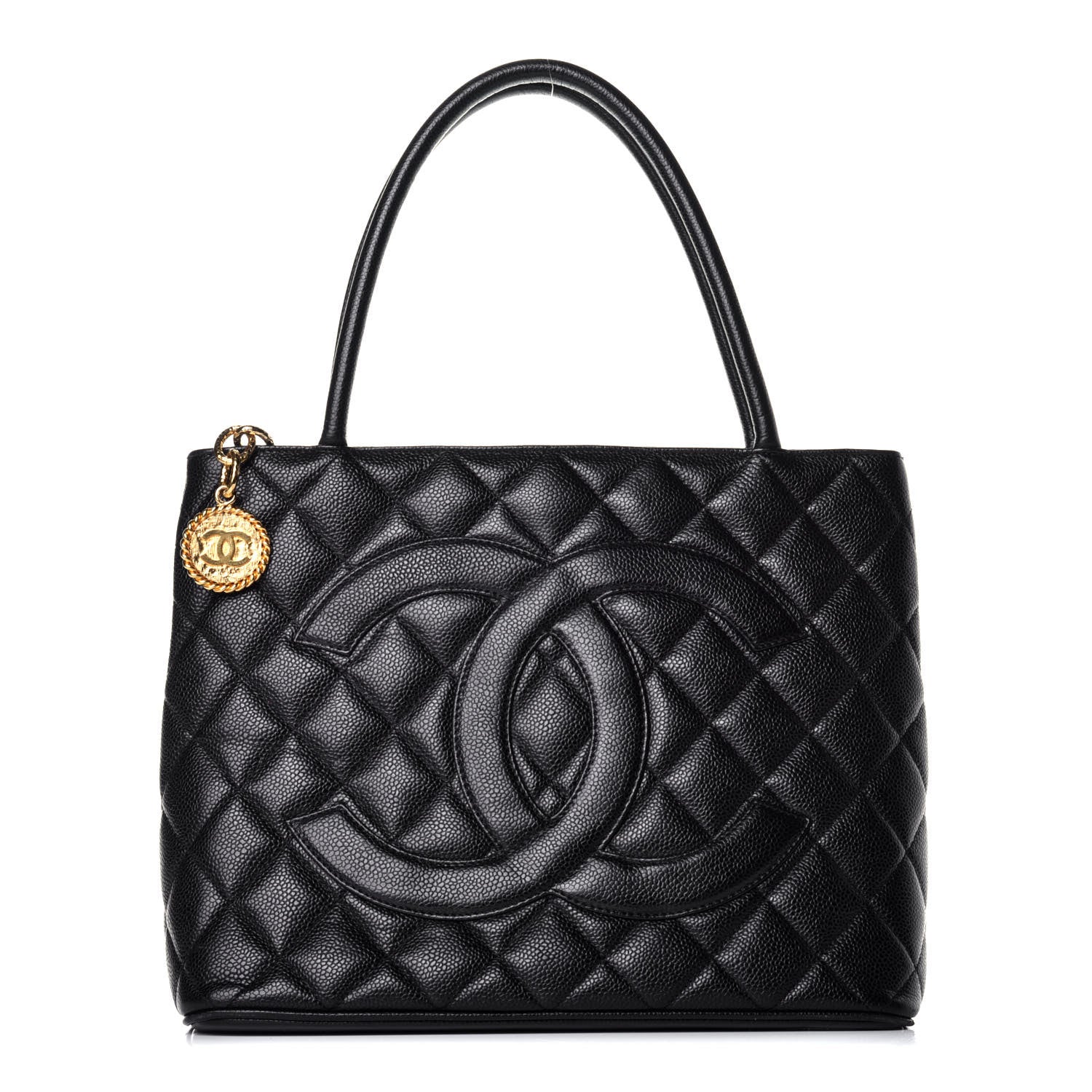 Chanel Caviar Quilted Medallion Tote Black 1 of 9