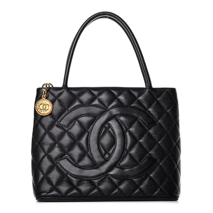 Chanel Caviar Quilted Medallion Tote Black 1 of 9