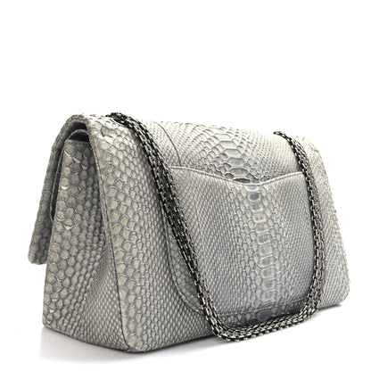 Chanel Snakeskin 2.55 Reissue 228 Flap Light Blue 3 of 9