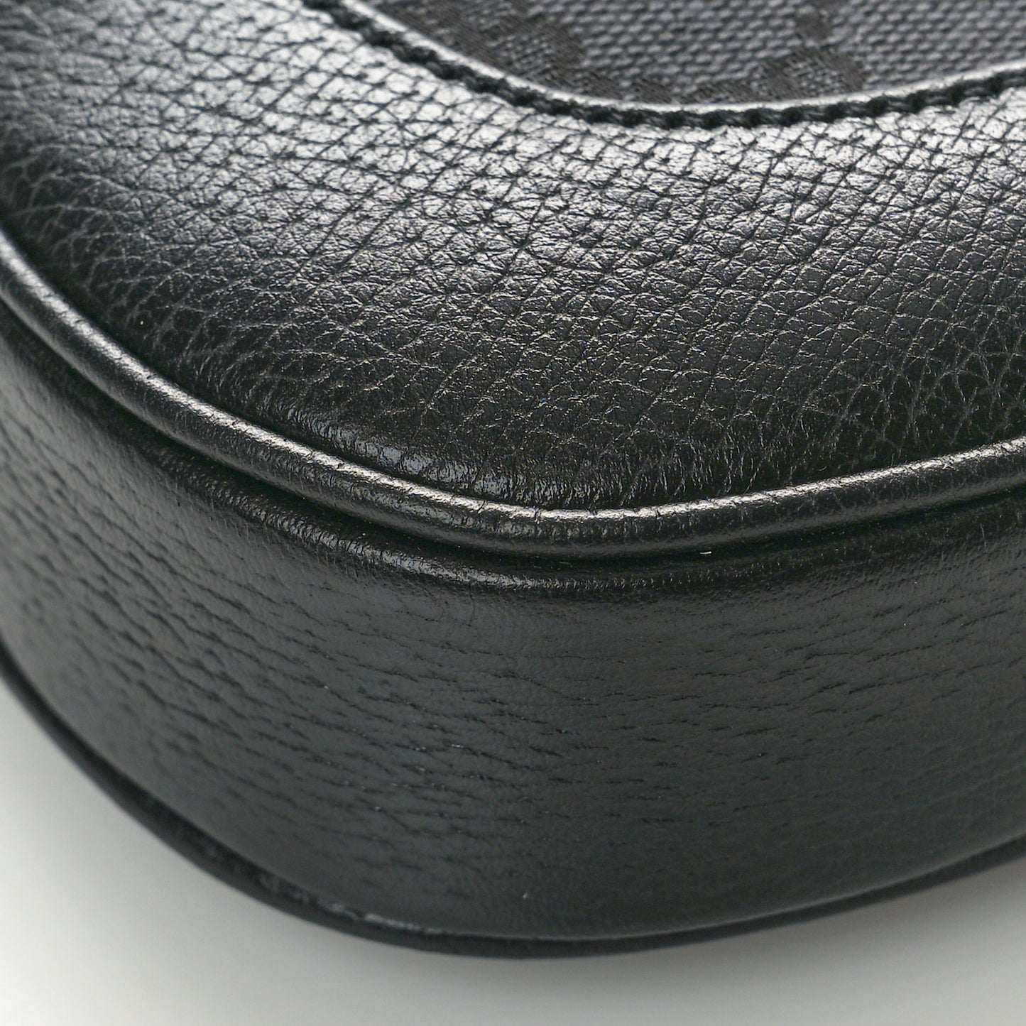 X BALENCIAGA BB Monogram Calfskin Web Small Jackie 1961 Hobo Black