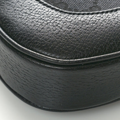 Gucci X BALENCIAGA BB Monogram Calfskin Web Small Jackie 1961 Hobo Black 9 of 10