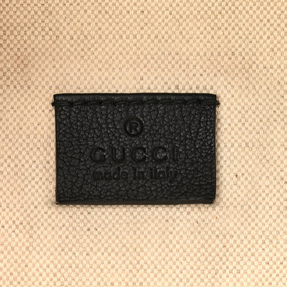 Gucci Grained Calfskin Logo Belt Bag Black 6 of 11