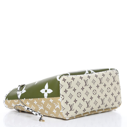 Louis Vuitton Monogram Giant Neverfull MM Kaki 4 of 10