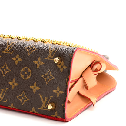 Louis Vuitton Monogram Calf Hair Spikes Iconoclasts Christian Louboutin Tote Red 9 of 11