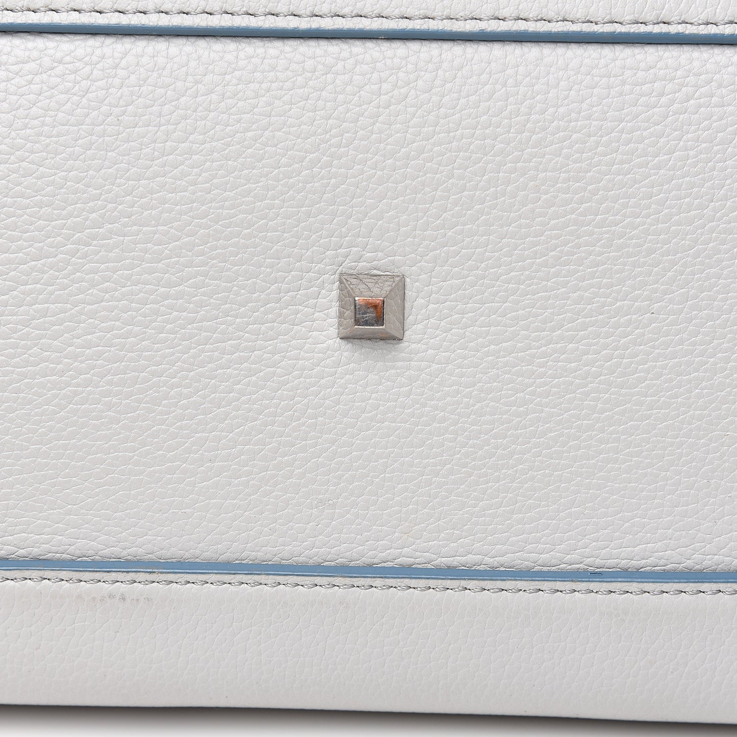 Grained Calfskin Large Milla Tote Whisper Grey