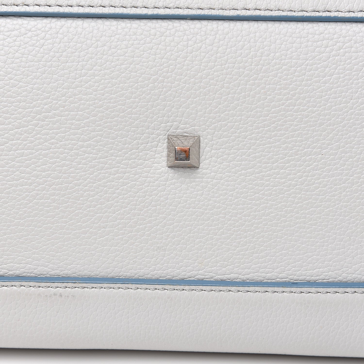 MCM Grained Calfskin Large Milla Tote Whisper Grey 12 of 17