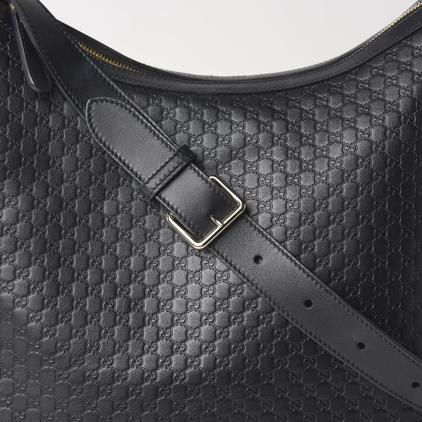 Microguccissima Shoulder Bag Black