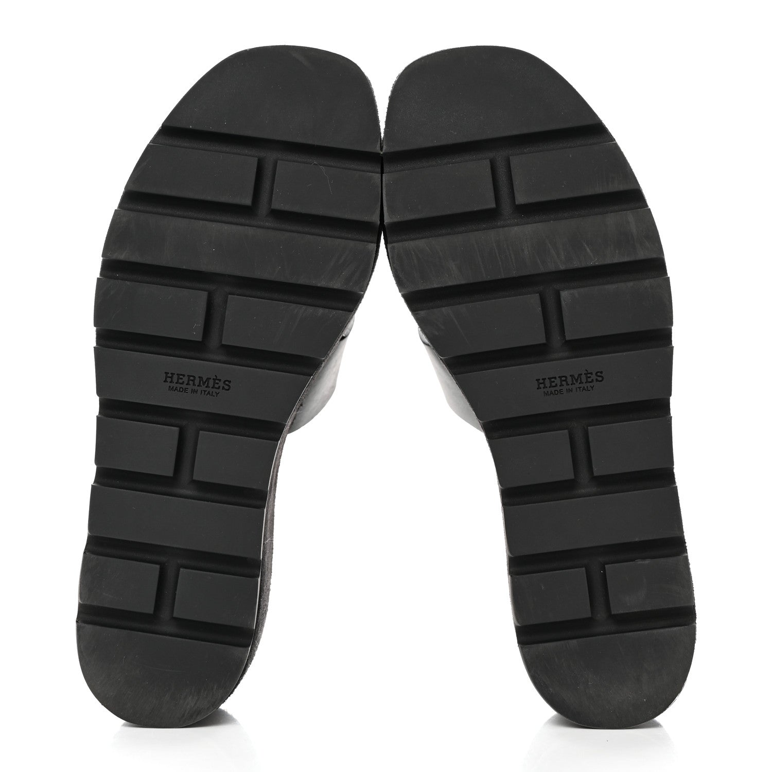 Hermes Calfskin Suede Eze 30 Sandals 36 Black 5 of 9