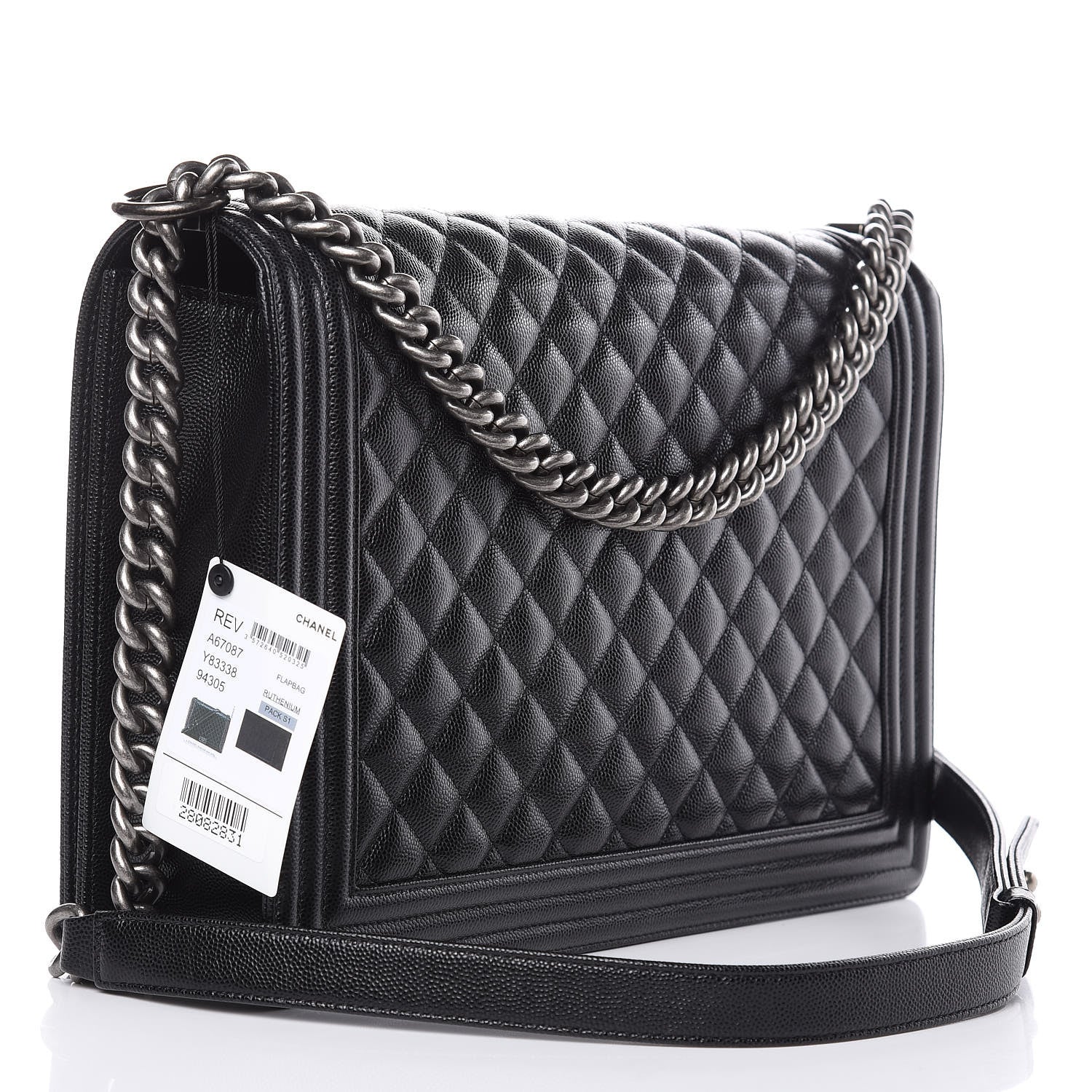 Chanel Caviar Quilted Large Boy Flap Black 3 of 10