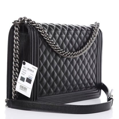 Chanel Caviar Quilted Large Boy Flap Black 3 of 10