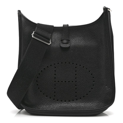 Hermes Taurillon Clemence Evelyne III PM Black 1 of 11