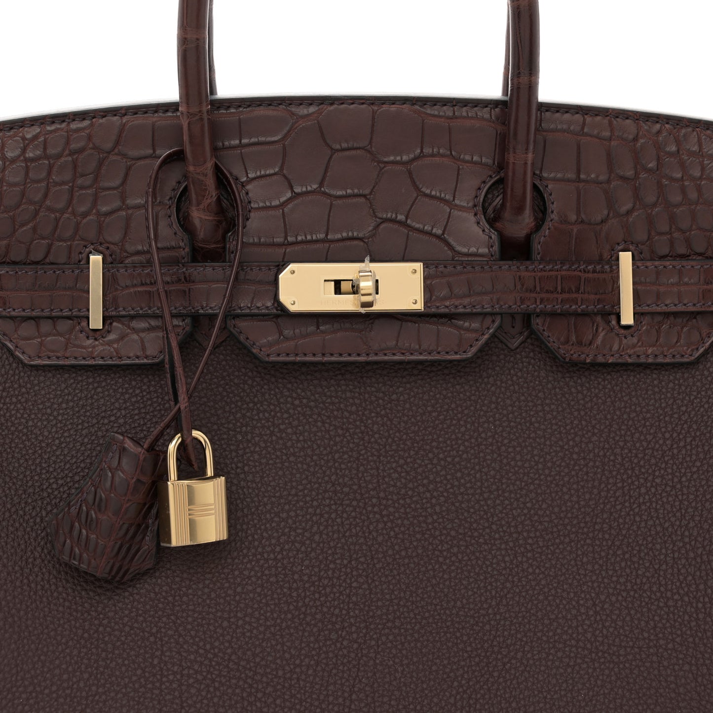 Togo Matte Alligator Birkin Touch 30 Rouge Sellier