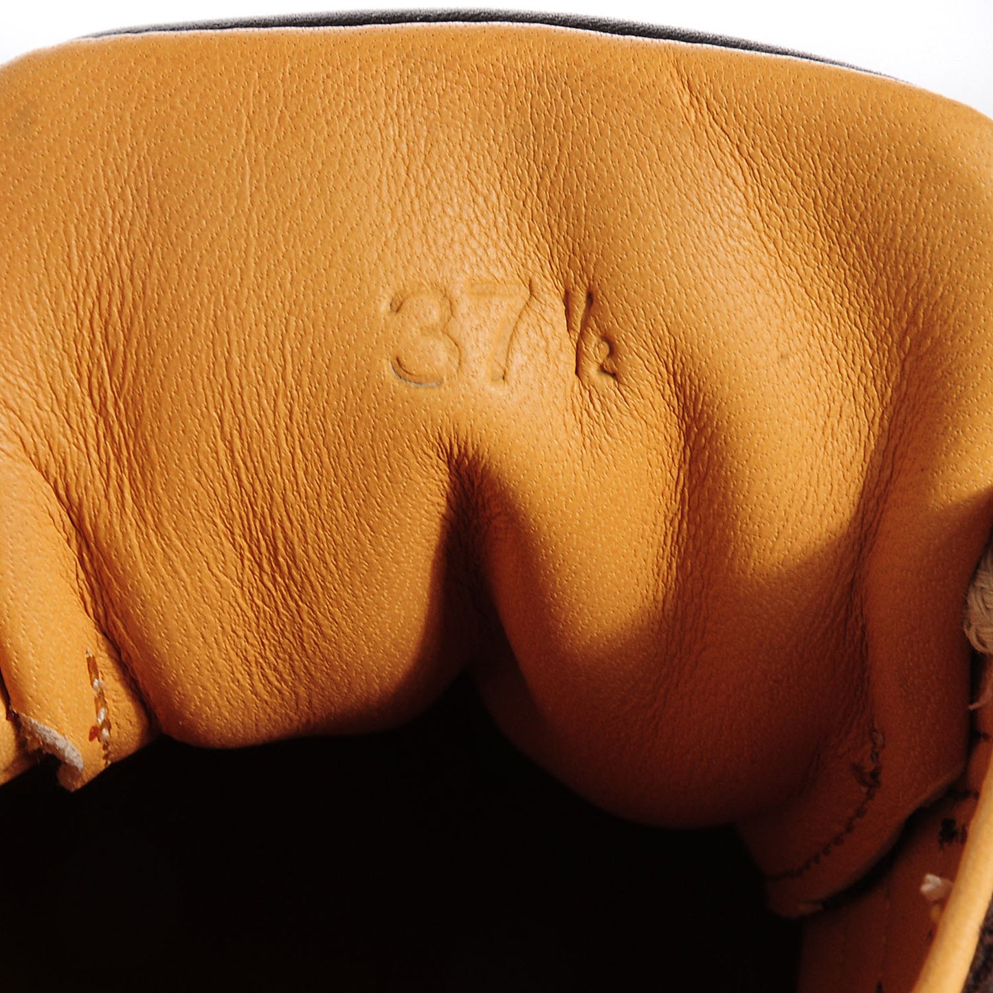 Leather Quick Sneakers 37.5 Brown