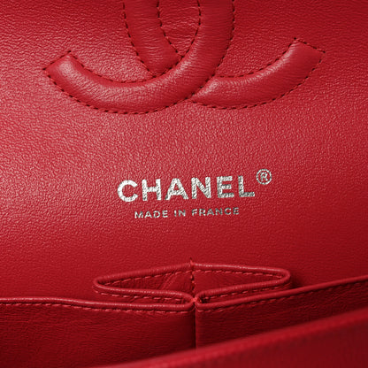 Chanel Caviar Quilted Medium Double Flap Dark Pink 6 of 10