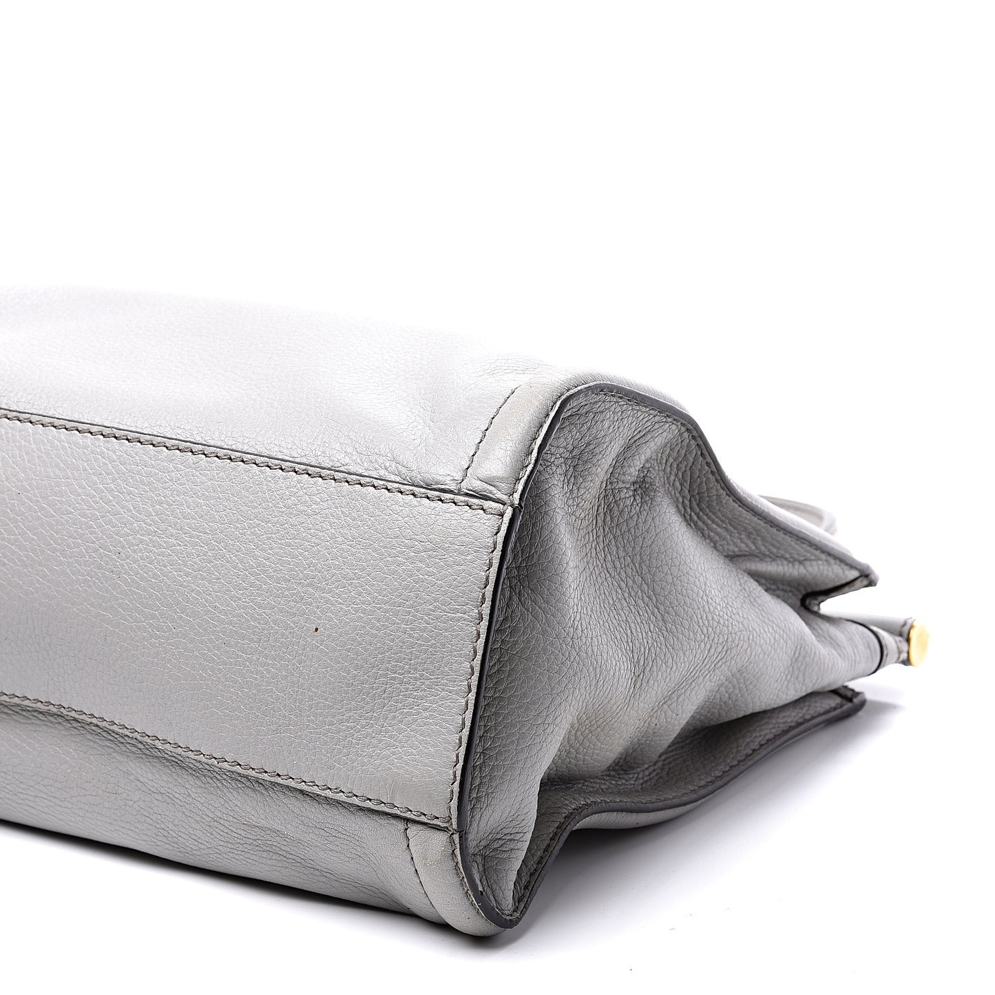 Calfskin Miss Sicily Shopper Tote Grey