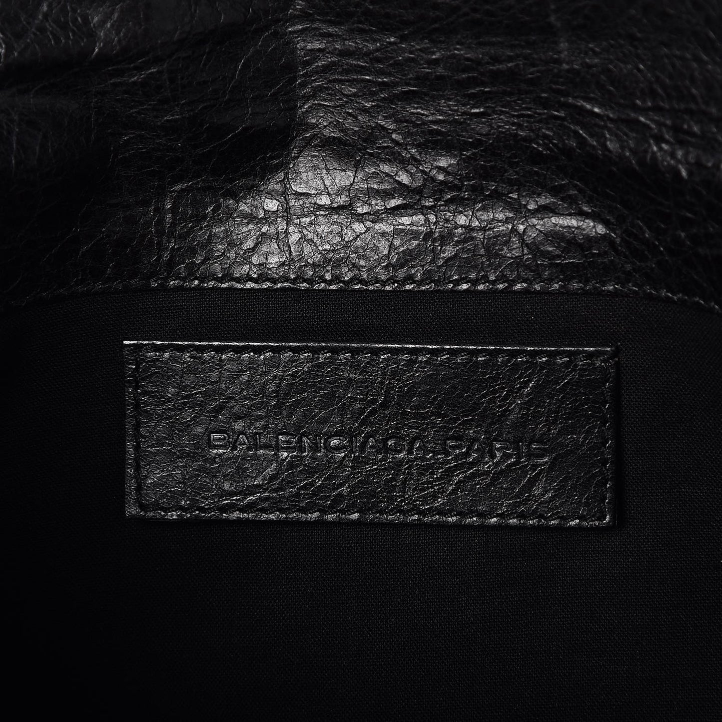 Agneau Classic Hardware Envelope Clutch Black