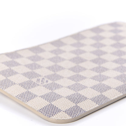 Louis Vuitton Damier Azur Neverfull MM GM Pochette Rose Ballerine 6 of 9