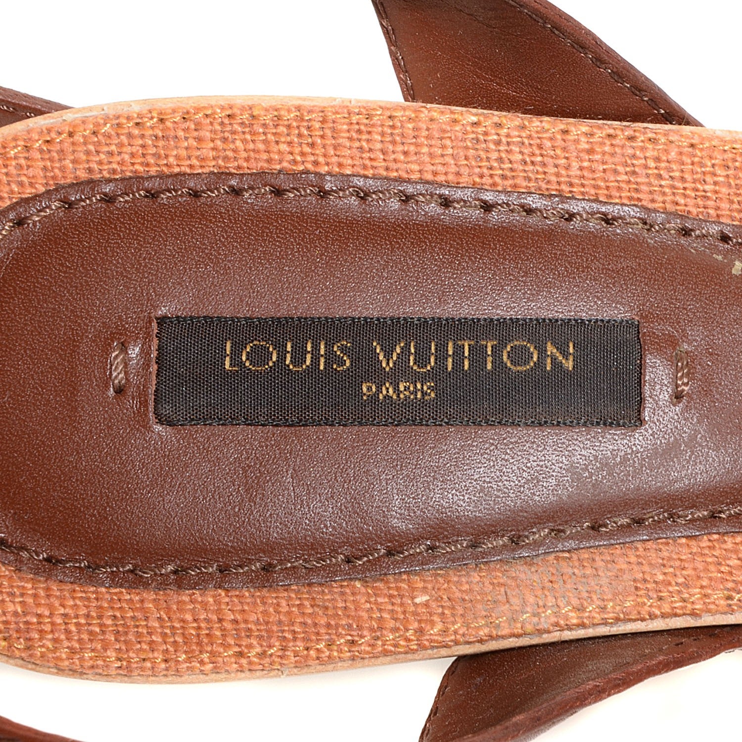 Louis Vuitton Leather Wooden Sandals 36 6 of 6