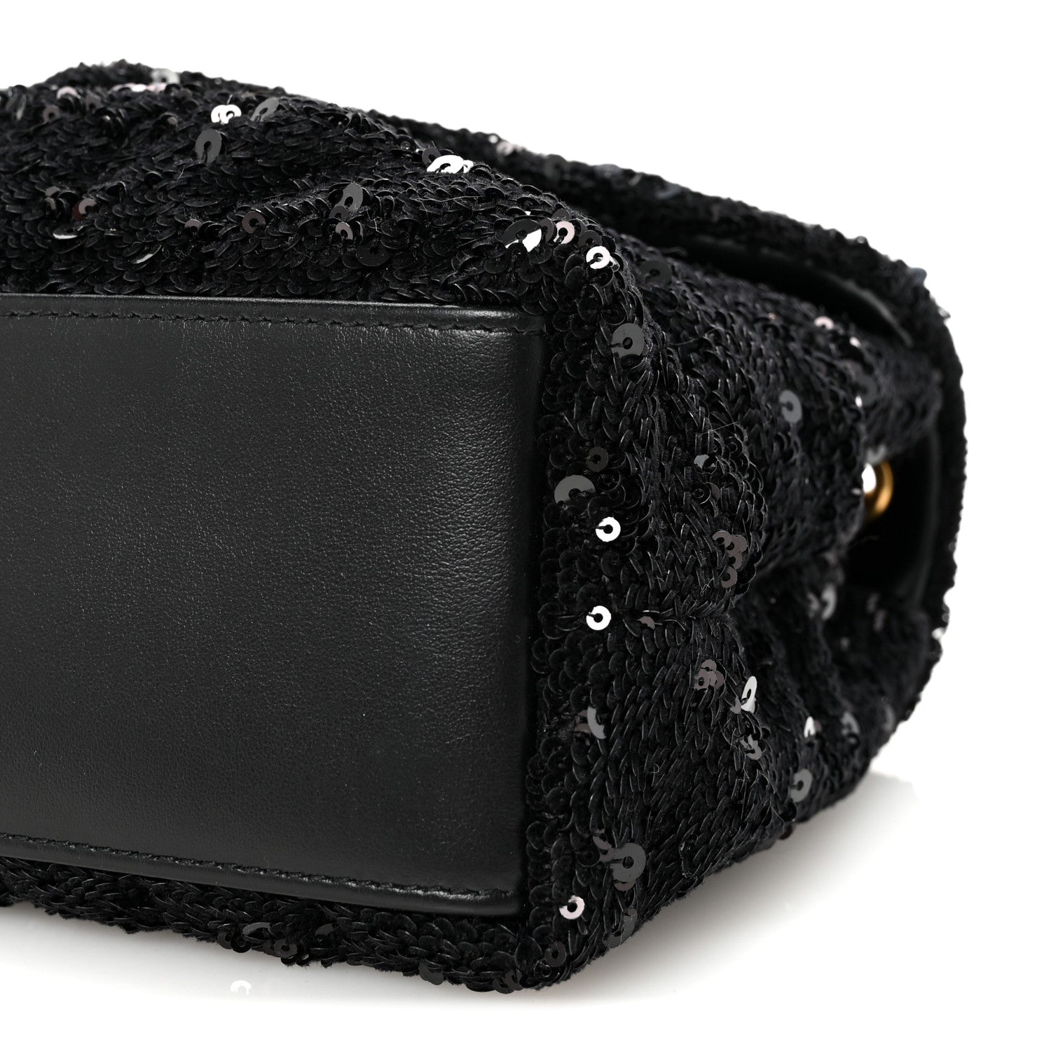 Saint Laurent Sequin Y Quilted Monogram Small Loulou Chain Satchel Black 9 of 9