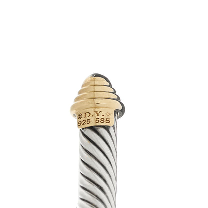 David Yurman Sterling Silver 14K Yellow Gold 5mm Cable Classics Bracelet 3 of 3