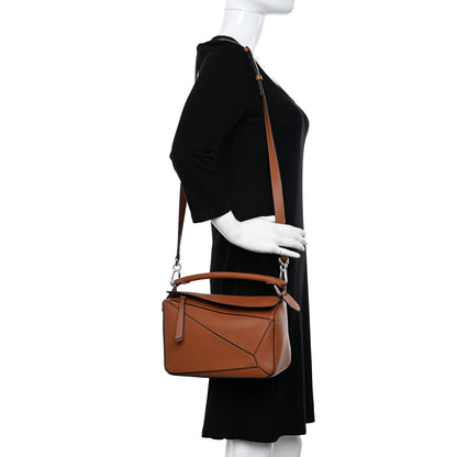 Loewe Calfskin Small Puzzle Bag Tan 2 of 10