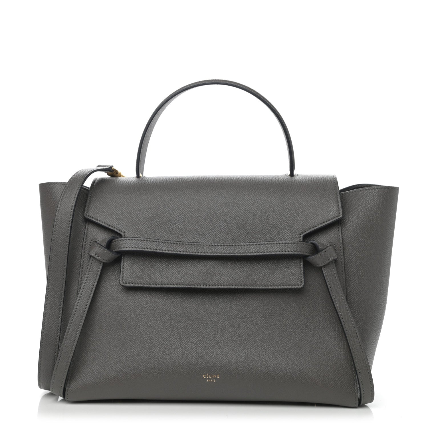 Celine Grained Calfskin Mini Belt Bag Grey 1 of 10